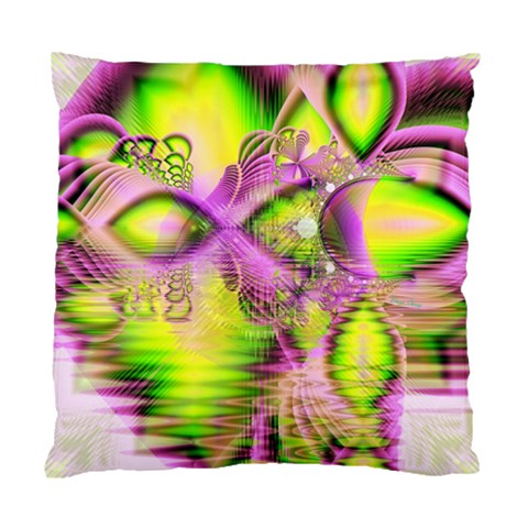 Raspberry Lime Mystical Magical Lake, Abstract  Cushion Case (Single Sided)  from ArtsNow.com Front