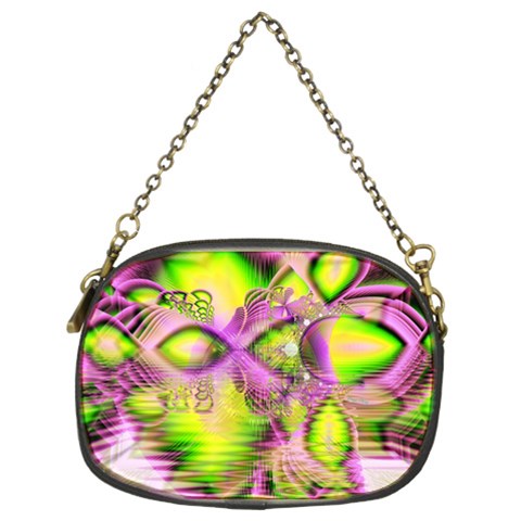 Raspberry Lime Mystical Magical Lake, Abstract  Chain Purse (Two Sided)  from ArtsNow.com Front