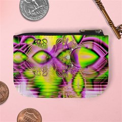 Raspberry Lime Mystical Magical Lake, Abstract  Coin Change Purse from ArtsNow.com Back