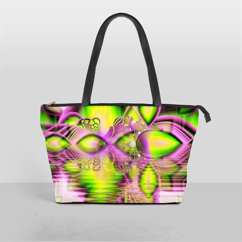 Raspberry Lime Mystical Magical Lake, Abstract  Large Shoulder Bag from ArtsNow.com Front