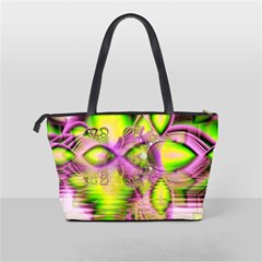 Raspberry Lime Mystical Magical Lake, Abstract  Large Shoulder Bag from ArtsNow.com Back