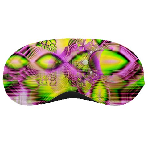 Raspberry Lime Mystical Magical Lake, Abstract  Sleeping Mask from ArtsNow.com Front