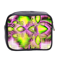 Raspberry Lime Mystical Magical Lake, Abstract  Mini Travel Toiletry Bag (Two Sides) from ArtsNow.com Back