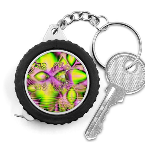 Raspberry Lime Mystical Magical Lake, Abstract  Measuring Tape from ArtsNow.com Front