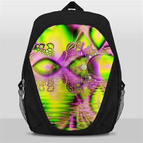 Raspberry Lime Mystical Magical Lake, Abstract  Backpack Bag from ArtsNow.com Front