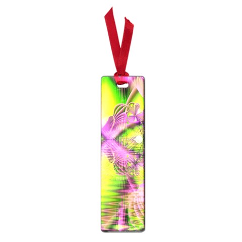 Raspberry Lime Mystical Magical Lake, Abstract  Small Bookmark from ArtsNow.com Front