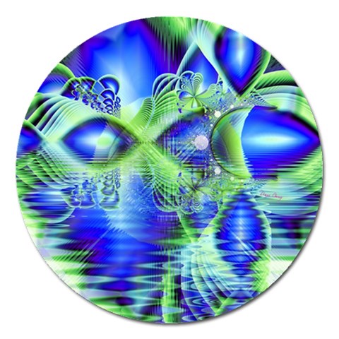 Irish Dream Under Abstract Cobalt Blue Skies Magnet 5  (Round) from ArtsNow.com Front