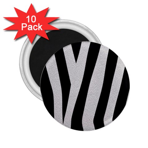 Zebra 2.25  Magnet (10 pack) from ArtsNow.com Front