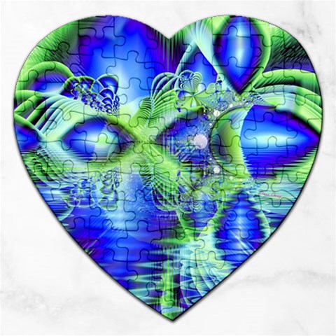 Irish Dream Under Abstract Cobalt Blue Skies Jigsaw Puzzle (Heart) from ArtsNow.com Front