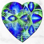 Irish Dream Under Abstract Cobalt Blue Skies Jigsaw Puzzle (Heart)