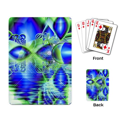 Irish Dream Under Abstract Cobalt Blue Skies Playing Cards Single Design from ArtsNow.com Back