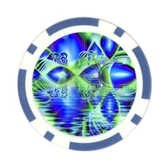 Irish Dream Under Abstract Cobalt Blue Skies Poker Chip from ArtsNow.com Front