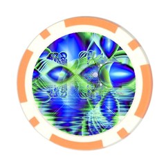 Irish Dream Under Abstract Cobalt Blue Skies Poker Chip from ArtsNow.com Front