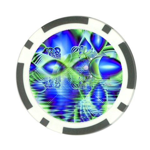 Irish Dream Under Abstract Cobalt Blue Skies Poker Chip from ArtsNow.com Back