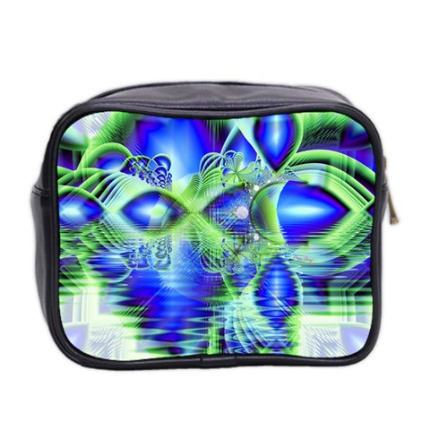 Irish Dream Under Abstract Cobalt Blue Skies Mini Travel Toiletry Bag (Two Sides) from ArtsNow.com Back