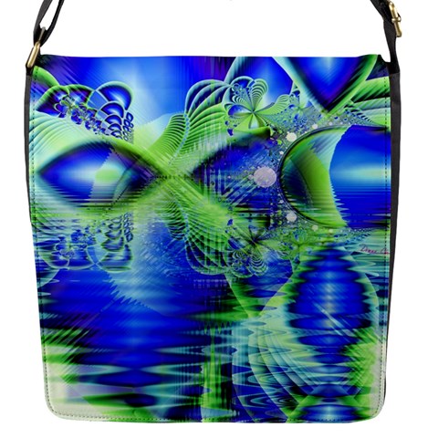 Irish Dream Under Abstract Cobalt Blue Skies Flap Closure Messenger Bag (Small) from ArtsNow.com Front