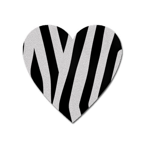 Zebra Magnet (Heart) from ArtsNow.com Front