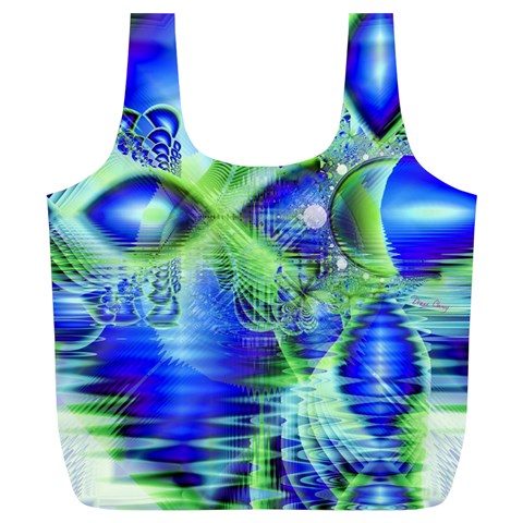 Irish Dream Under Abstract Cobalt Blue Skies Reusable Bag (XL) from ArtsNow.com Back