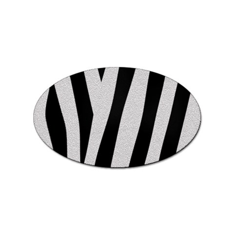 Zebra Sticker Oval (10 pack) from ArtsNow.com Front