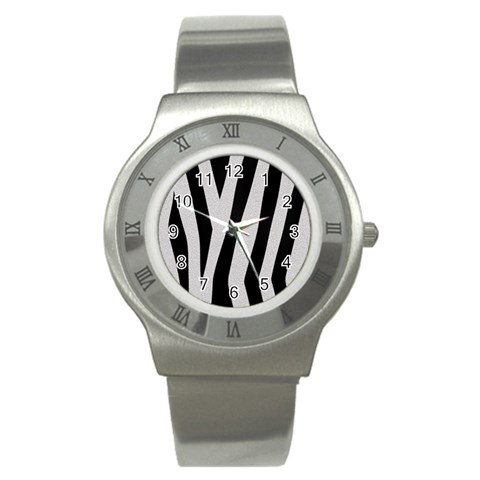 Zebra Stainless Steel Watch from ArtsNow.com Front