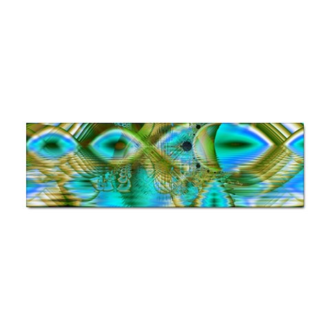 Crystal Gold Peacock, Abstract Mystical Lake Bumper Sticker 100 Pack from ArtsNow.com Front