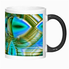 Crystal Gold Peacock, Abstract Mystical Lake Morph Mug from ArtsNow.com Right