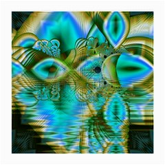 Crystal Gold Peacock, Abstract Mystical Lake Glasses Cloth (Medium, Two Sided) from ArtsNow.com Front