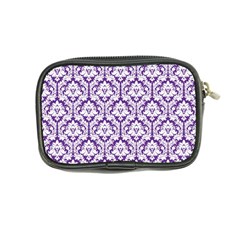 Royal Purple Damask Pattern Coin Purse from ArtsNow.com Back