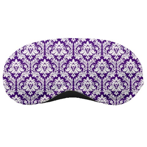 Royal Purple Damask Pattern Sleeping Mask from ArtsNow.com Front