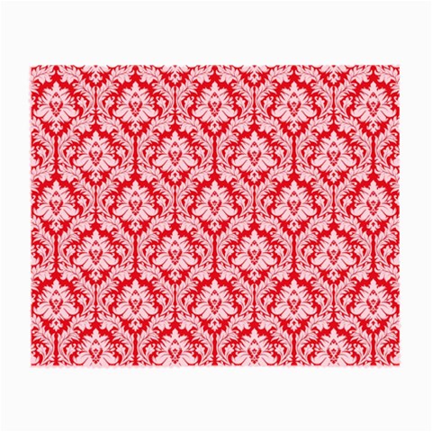 White On Red Damask Glasses Cloth (Small) from ArtsNow.com Front