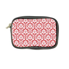 Poppy Red Damask Pattern Coin Purse from ArtsNow.com Front