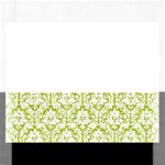 White On Spring Green Damask Jigsaw Puzzle (Rectangle)