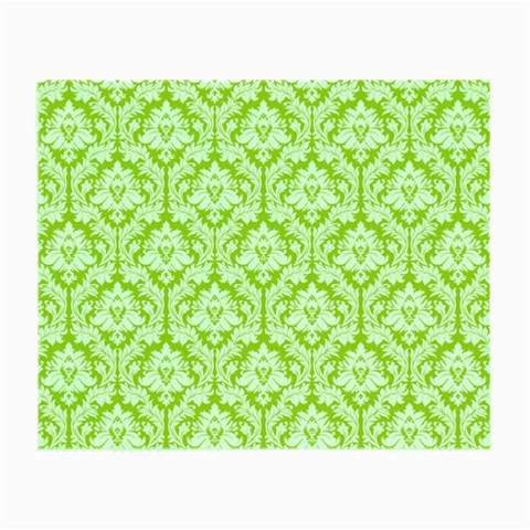 White On Spring Green Damask Glasses Cloth (Small) from ArtsNow.com Front