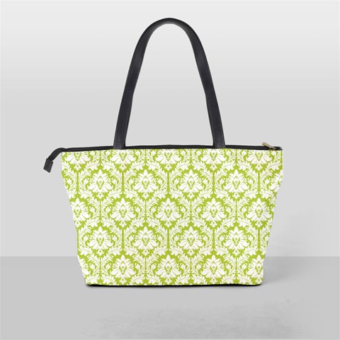 Spring Green Damask Pattern Classic Shoulder Handbag from ArtsNow.com Back