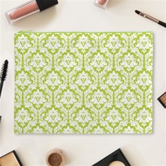 Spring Green Damask Pattern Cosmetic Bag (XL) from ArtsNow.com Front