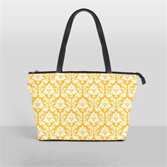 Sunny Yellow Damask Pattern Classic Shoulder Handbag from ArtsNow.com Front