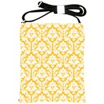 Sunny Yellow Damask Pattern Shoulder Sling Bag