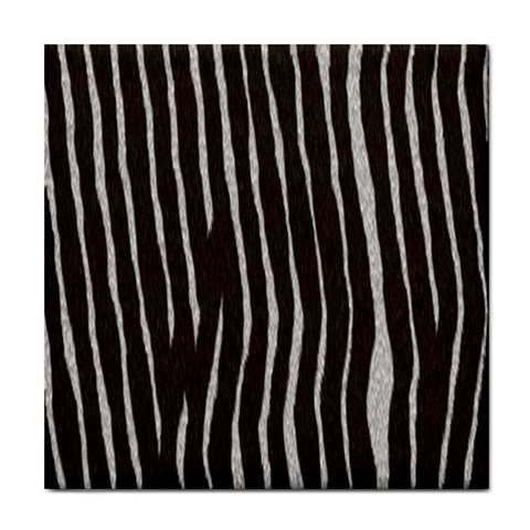 Zebra Tile Coaster from ArtsNow.com Front