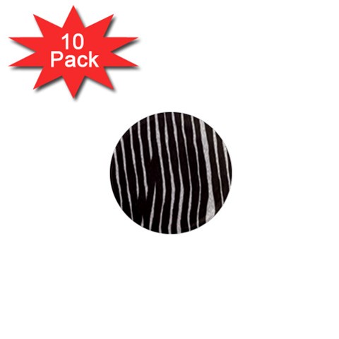 Zebra 1  Mini Magnet (10 pack)  from ArtsNow.com Front