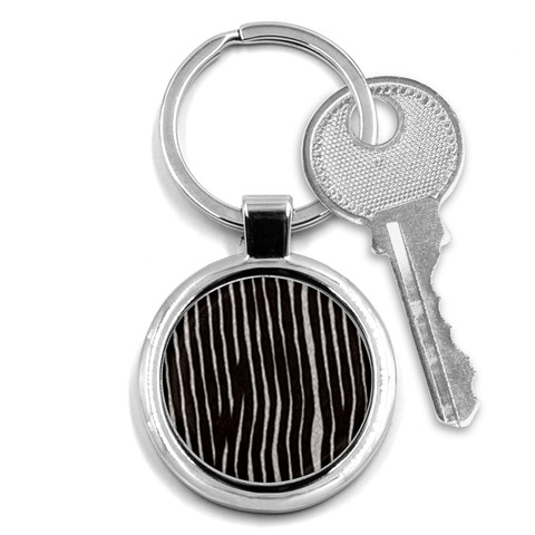 Zebra Key Chain (Round) from ArtsNow.com Front