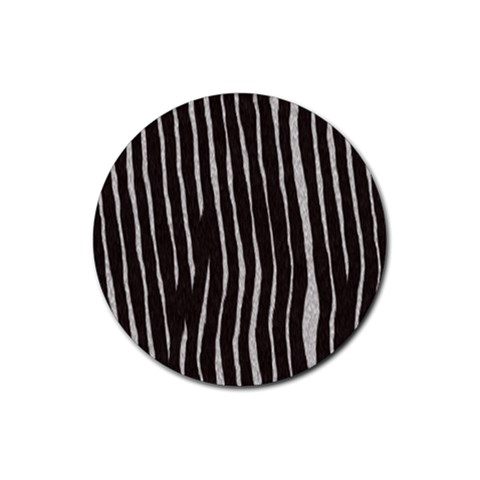 Zebra Rubber Coaster (Round) from ArtsNow.com Front