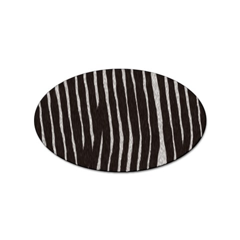 Zebra Sticker (Oval) from ArtsNow.com Front