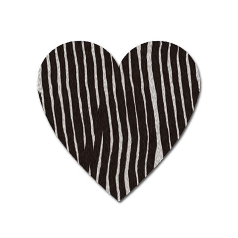 Zebra Magnet (Heart) from ArtsNow.com Front