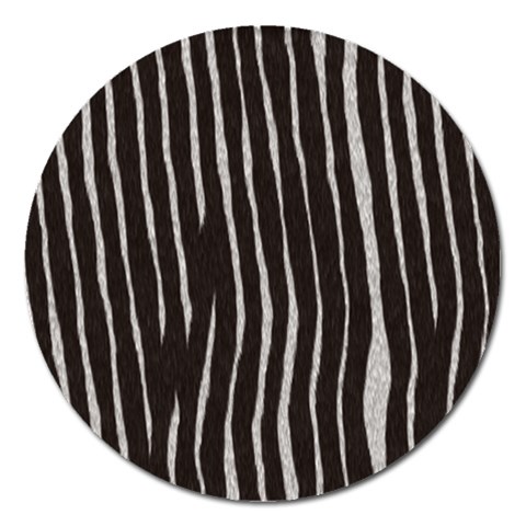 Zebra Magnet 5  (Round) from ArtsNow.com Front