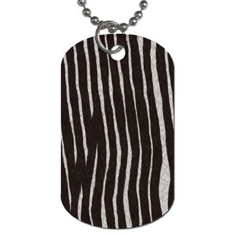 Zebra Dog Tag (One Side) from ArtsNow.com Front