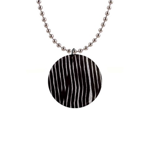 Zebra 1  Button Necklace from ArtsNow.com Front