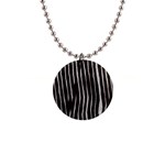 Zebra 1  Button Necklace