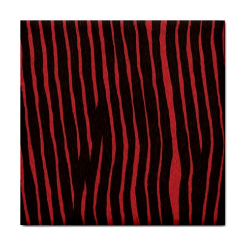 Zebra Tile Coaster from ArtsNow.com Front