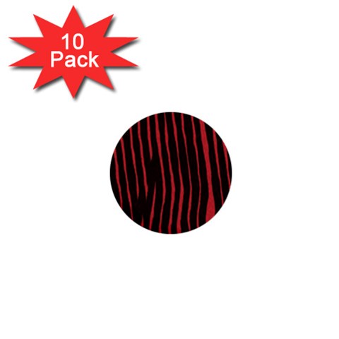 Zebra 1  Mini Button (10 pack)  from ArtsNow.com Front