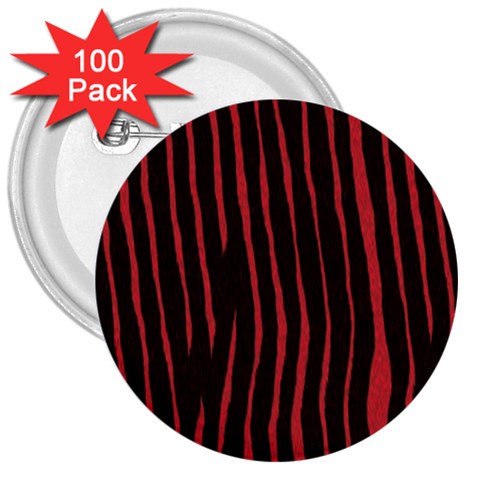 Zebra 3  Button (100 pack) from ArtsNow.com Front